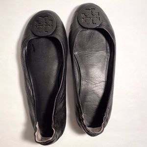 Tory Burch Reva Womens Leather Ballet